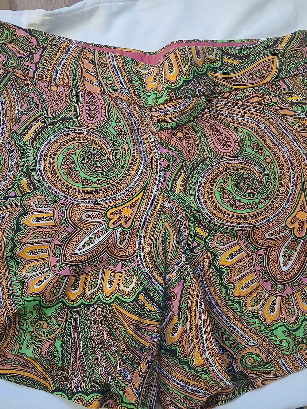 J.Crew Multicolor Festival Paisley Psychedelic Boho Shorts Womens 6